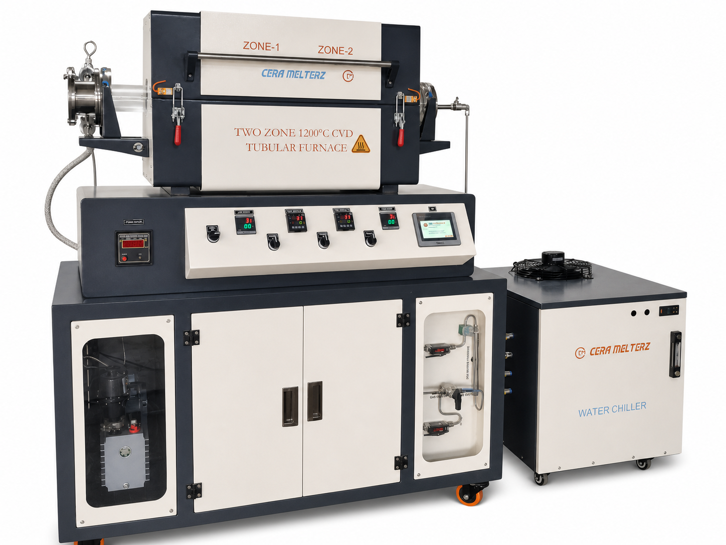 Ceramelterz three-zone tubular furnace product image